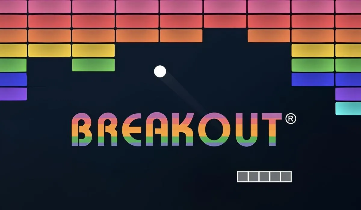 Atari Breakout Game gameplay screenshot